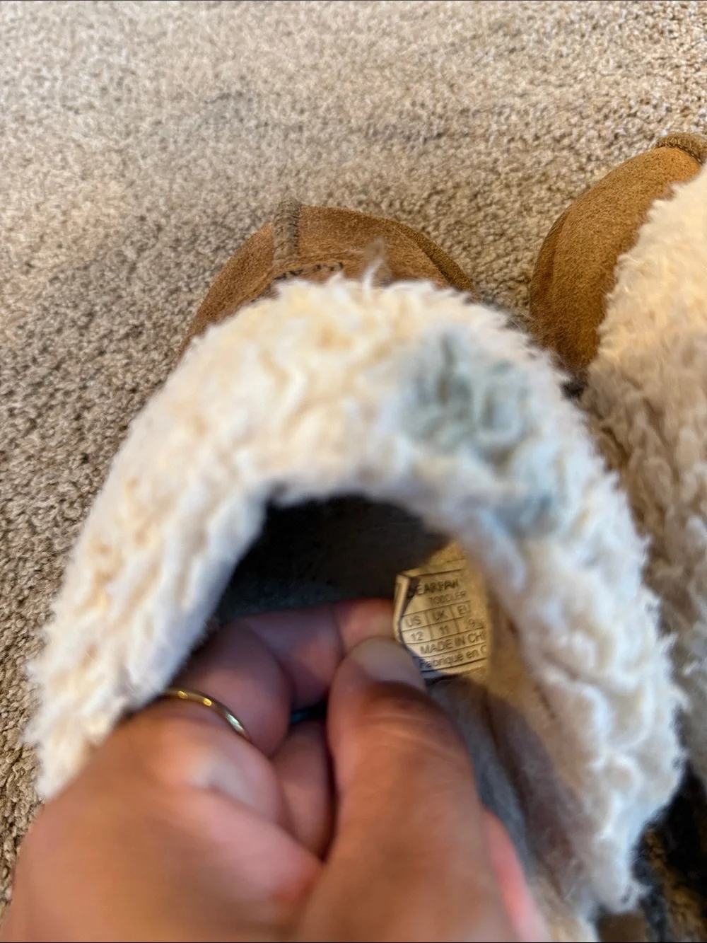 BearPaw | Slippers with Cream Shearling Cuff